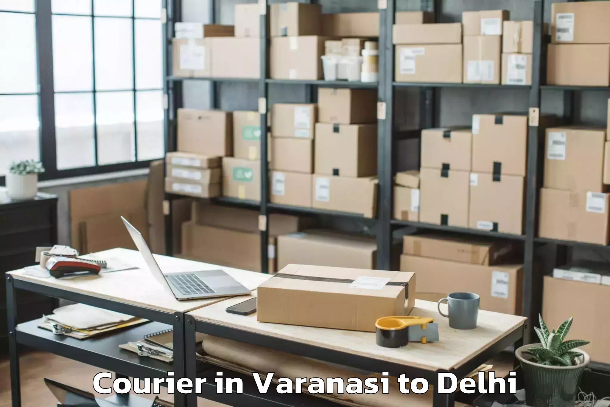 Easy Varanasi to Okhla Industrial Estate Okhla Courier Booking